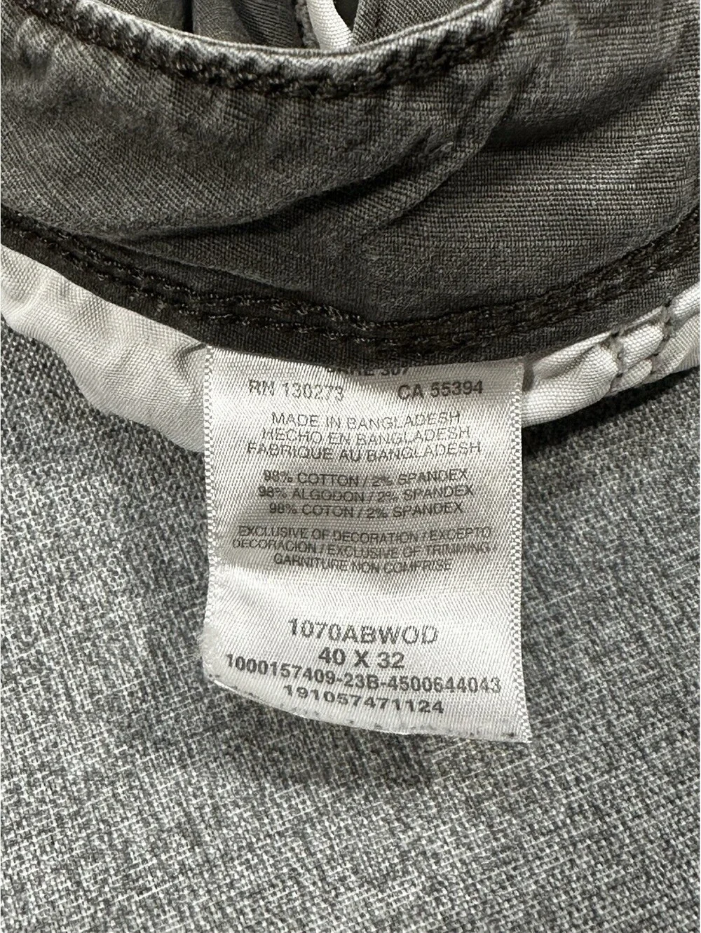 Wrangler Relaxed Fit Cargo Pants Men’s 37x29 Gray Workwear Utility – Flaws